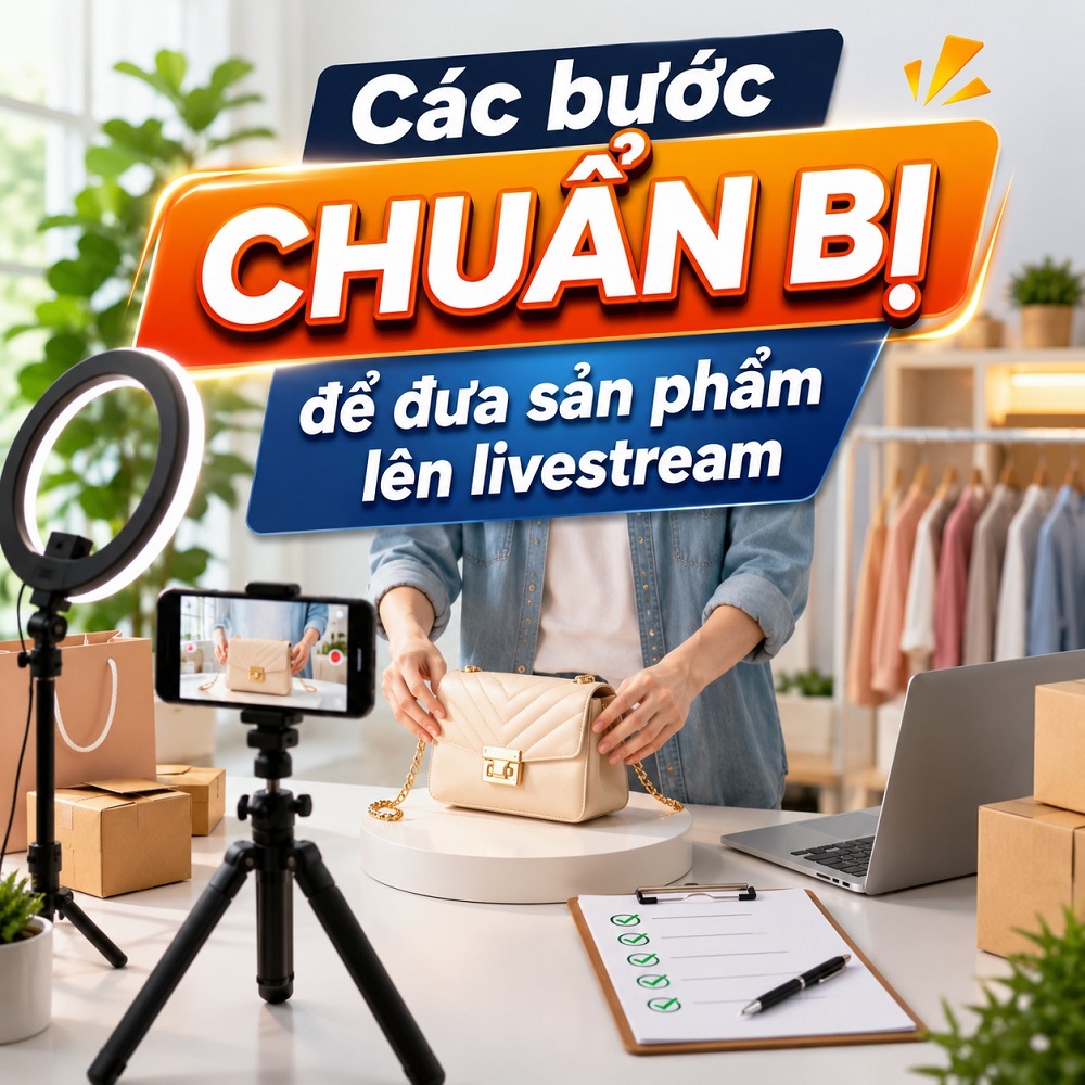 Các bước chuẩn bị để đưa sản phẩm lên livestream