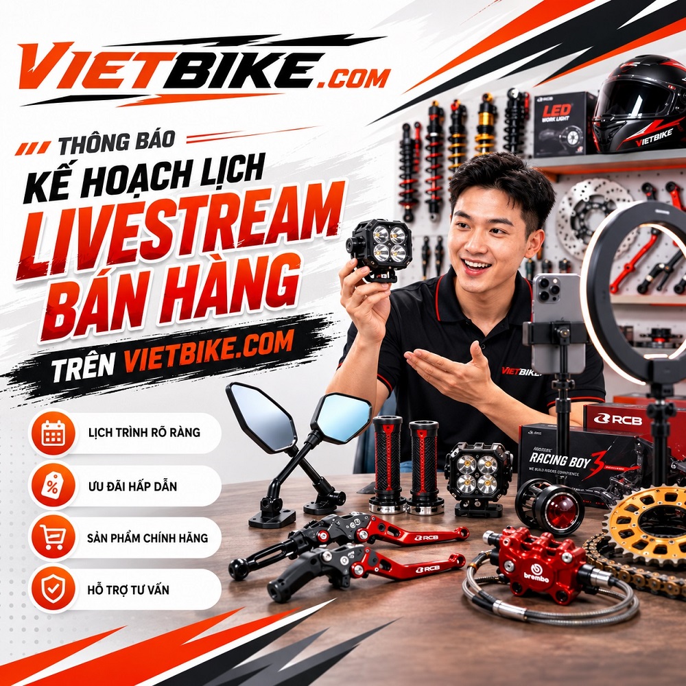 Vietbike.com thông báo kế hoạch livestream bán hàng