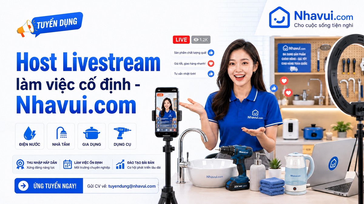 Host Livestream cố định- Nhavui.com
